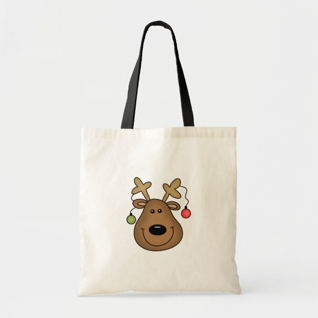 Bolsa Tote Camisetas e presentes de Reindeer de Férias (Frente)