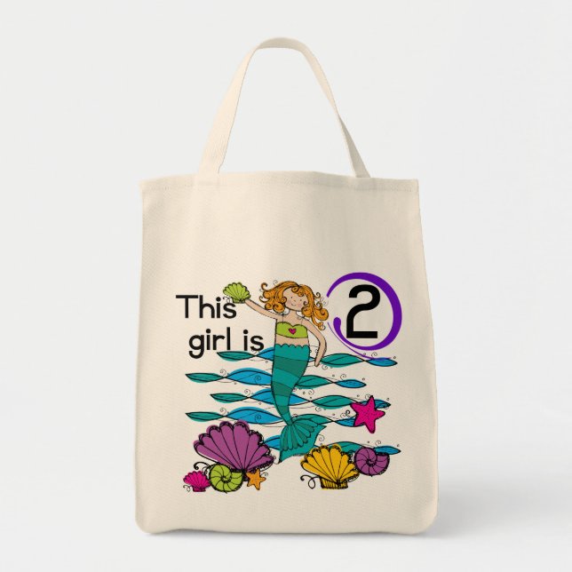 Bolsa Tote Camisetas e presentes de segundo aniversário de se (Frente)