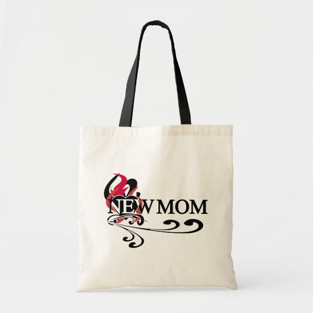 Bolsa Tote Camisetas e presentes do coração gótico (Frente)
