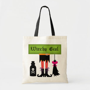 Bolsa Tote Camisetas e presentes do Halloween das Bruxas