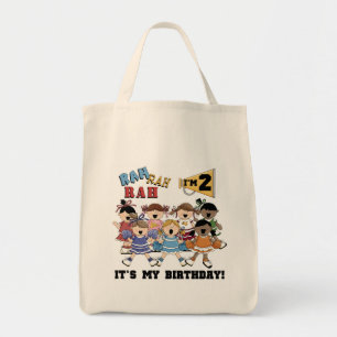 Bolsa Tote Camisetas e presentes do segundo aniversário do ch