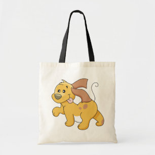 Bolsa Tote Camisetas e presentes felizes para o cão marrom
