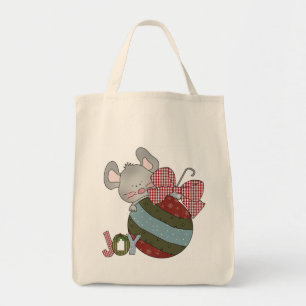 Bolsa Tote Camisetas e presentes no feriado do mouse Joy