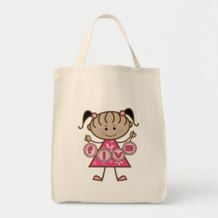 Bolsa Tote Camisetas e presentes para 5 de menina