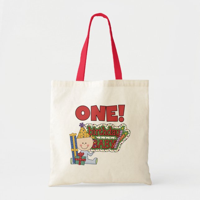 Bolsa Tote Camisetas e presentes para bebês de aniversário (Frente)