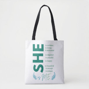 Bolsa Tote Camisola de Empoderamento Feminino Inspirador É El