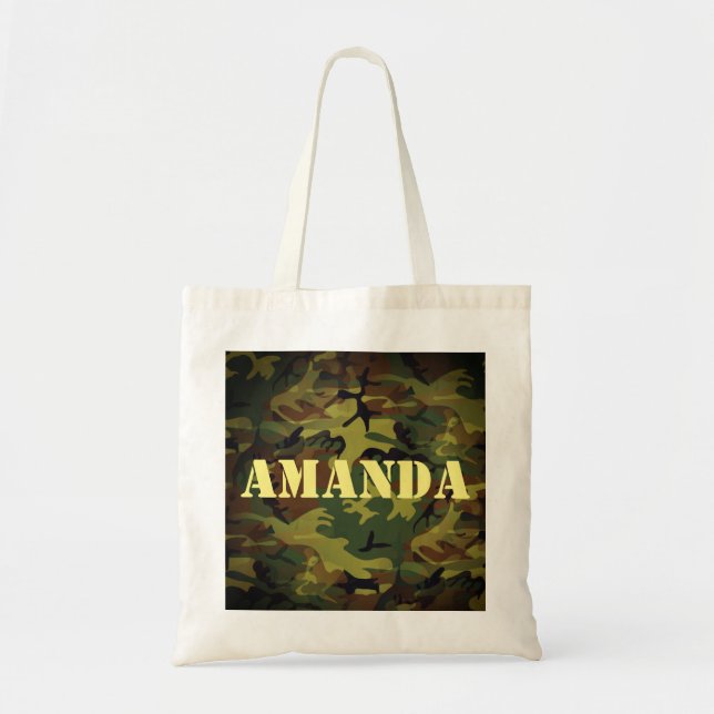 Bolsa Tote Cammo Verde (Frente)