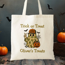Bolsa Tote Camo Candy Hunter Ghost Trick ou Treine Bag