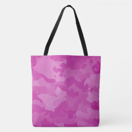 Bolsa Tote Camo cor-de-rosa
