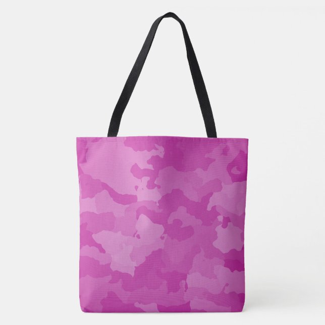 Bolsa Tote Camo cor-de-rosa (Frente)