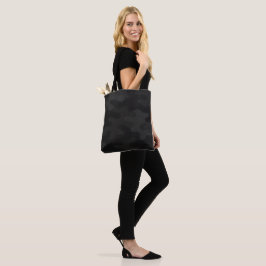 Bolsa Tote Camo Lisa Preto Profundo Tons de Carvão Moderno