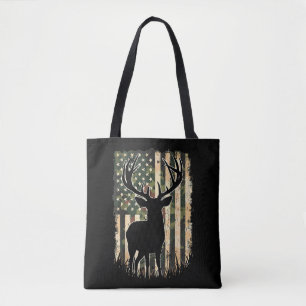 Bolsa Tote Camo US Flag Deer Hunting Camoflage Hunter