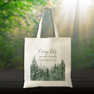 Bolsa Tote Camp Bachelorette Woodland Festa de Fim de Semana