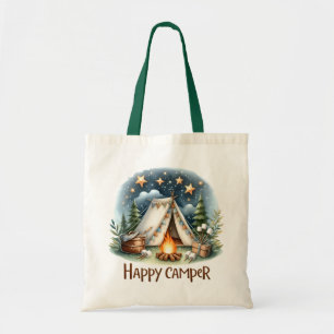Bolsa Tote Campanha "Feliz" Acampando Tote Bag