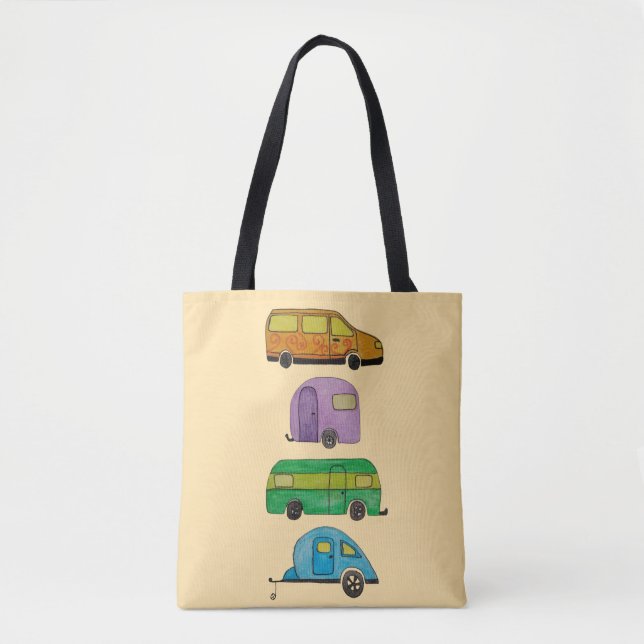 Bolsa Tote Camping caravans (Frente)
