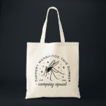 Bolsa Tote Camping group mosquito funny summer camp trip<br><div class="desc">Camping group squad funny mosquito summer camp insect bugs puns humor sarcastic quotes. Family crew friends club girls trip campers matching gifts whimsical vintage aesthetic tote bag outfit accessory.</div>