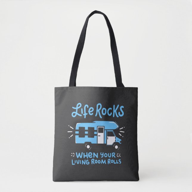 Bolsa Tote Camping - Rochas da Vida (Frente)