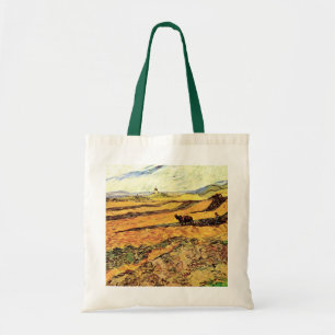 Bolsa Tote Campo com Lavrador e Moinho por Vincent van Gogh
