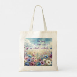 Bolsa Tote Campo de Flor Selvagem e Cotação