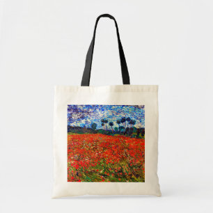 Bolsa Tote Campo de Flor Vermelho, Van Gogh