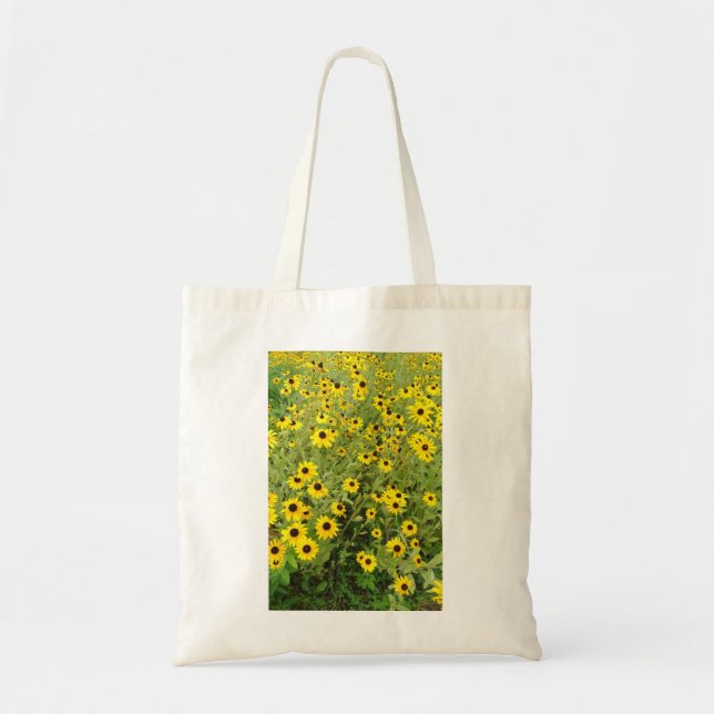 Bolsa Tote Campo de susans de olhos pretos (Frente)