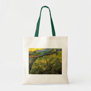 Bolsa Tote Campo de Trigo na Primavera, Nascer do Sol por Vin