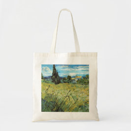 Bolsa Tote Campo de trigo verde Vincent van Gogh