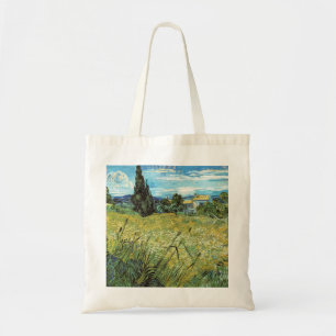 Bolsa Tote Campo de trigo verde Vincent van Gogh
