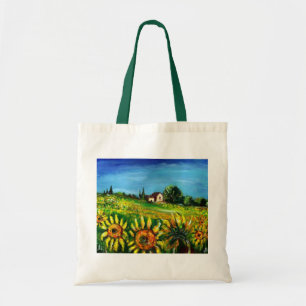 BOLSA TOTE CAMPO E GIRASSÓIS EM TOSCÂNIA -