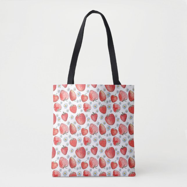 Bolsa Tote Campos de Morango: Febre de Verão (Frente)