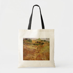 Bolsa Tote Campos de trigo com Auvers por Vincent van Gogh