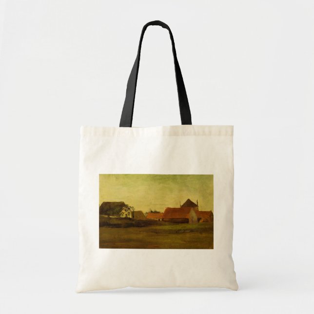Bolsa Tote Campos em Loosduinen Haia por Vincent van Gogh (Frente)