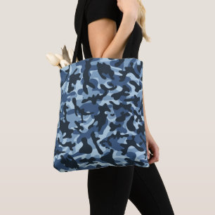Bolsa Tote Camuflagem Azul