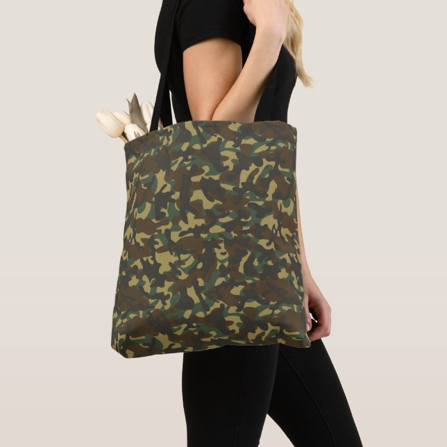 Bolsa Tote Camuflagem florestal (Close Up)