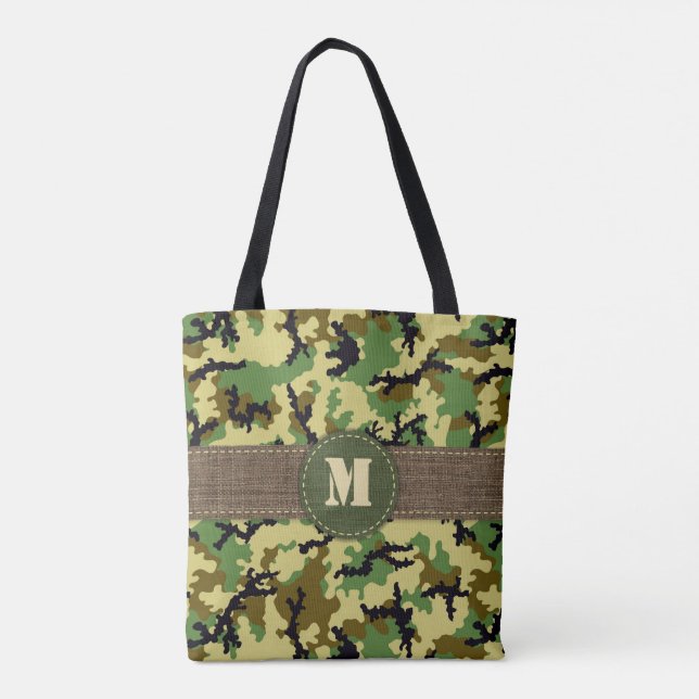 Bolsa Tote Camuflagem florestal (Verso)