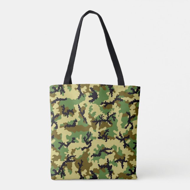 Bolsa Tote Camuflagem florestal (Verso)
