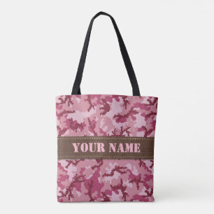 Bolsa Tote Camuflagem rosa