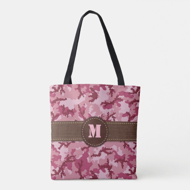 Bolsa Tote Camuflagem rosa (Verso)