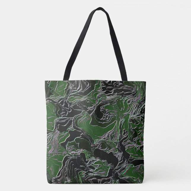 Bolsa Tote Camuflagem Verde (Frente)
