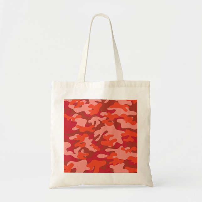 Bolsa Tote Camuflagem Vermelha (Frente)