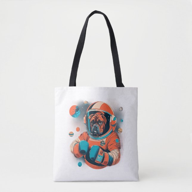 Bolsa Tote Cana Cósmica No Boxer Do Astronauta (Frente)