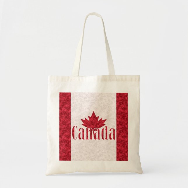Bolsa Tote Canadá, chá de bandeira (Frente)