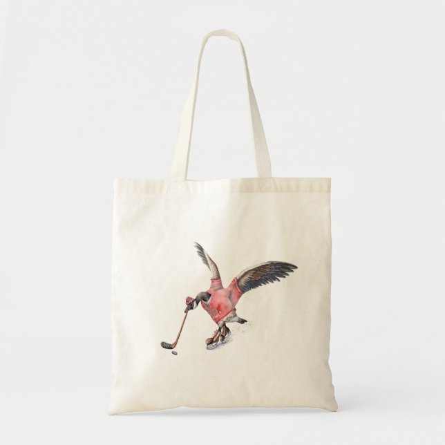Bolsa Tote Canadá Goose Jogando Hóquei (Frente)