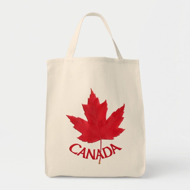 Bolsa Tote Canadá Souvenir Tote Bags Canadá Mapeia Bolsas de  (Frente)
