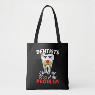 Bolsa Tote Canal de Raiz Dentista - Canhão de Cavidade Dente