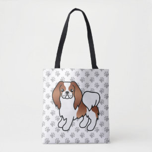 Bolsa Tote Canas e Cartoons Brancos - Vermelhos E Brancos Jap