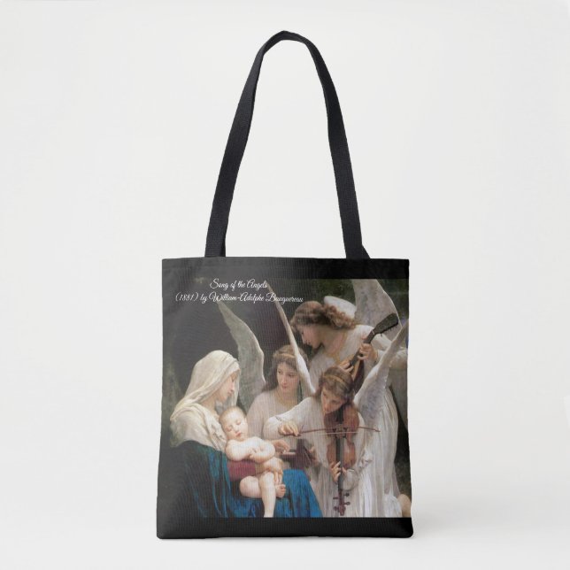 Bolsa Tote Canção de Angels Bouguereau (Frente)