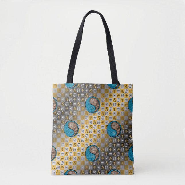 Bolsa Tote Câncer & Cavalo da Terra (Frente)