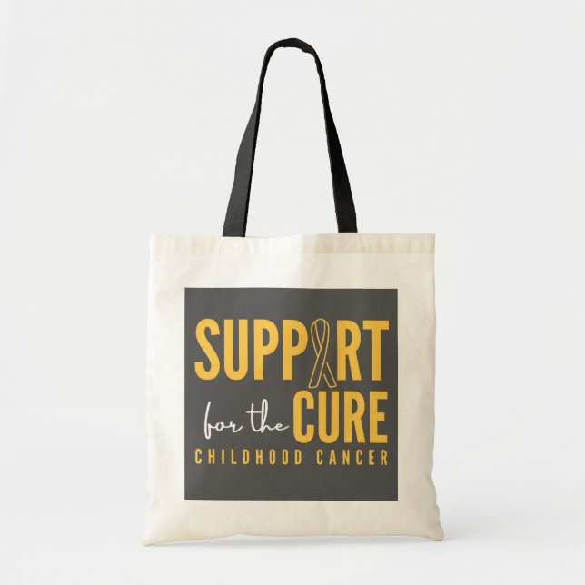 Bolsa Tote cancer de infância.support.cure Bolsas e Bolsas (Frente)