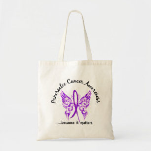 Bolsa Tote Câncer de pâncreas da borboleta 6,1 do tatuagem 